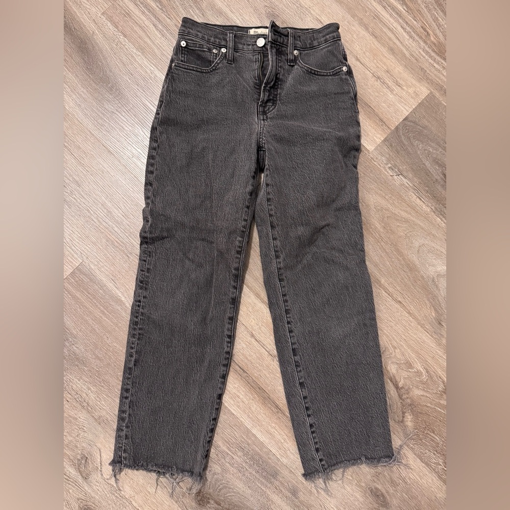 Madewell Women's Straight Leg Jeans in Charcoal